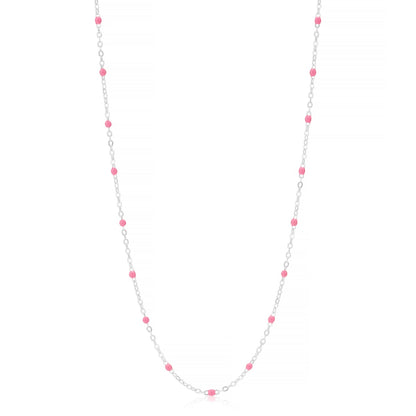 Little Treasure Pink Necklace - Sterling Silver
