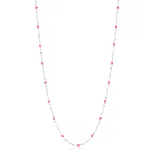 Little Treasure Pink Necklace - Sterling Silver