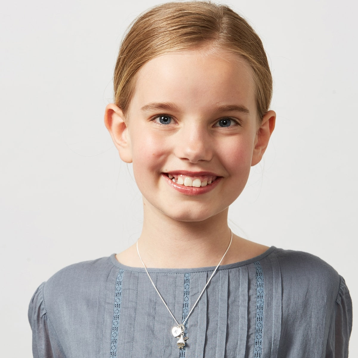 Personalized Fairy Heart White Necklace