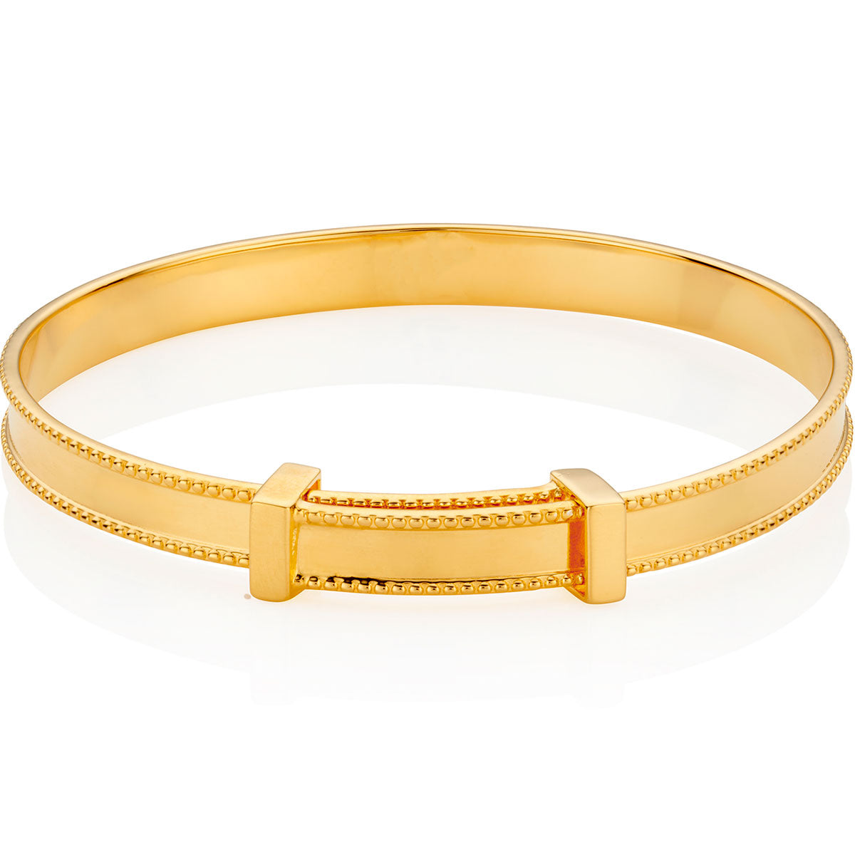 Heritage Baptism Baby Bangle - Gold-Plated