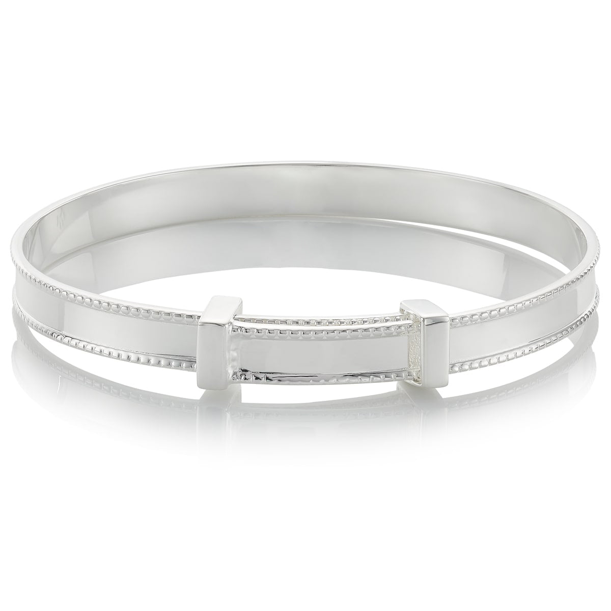Heritage Baptism Baby Bangle - Sterling Silver