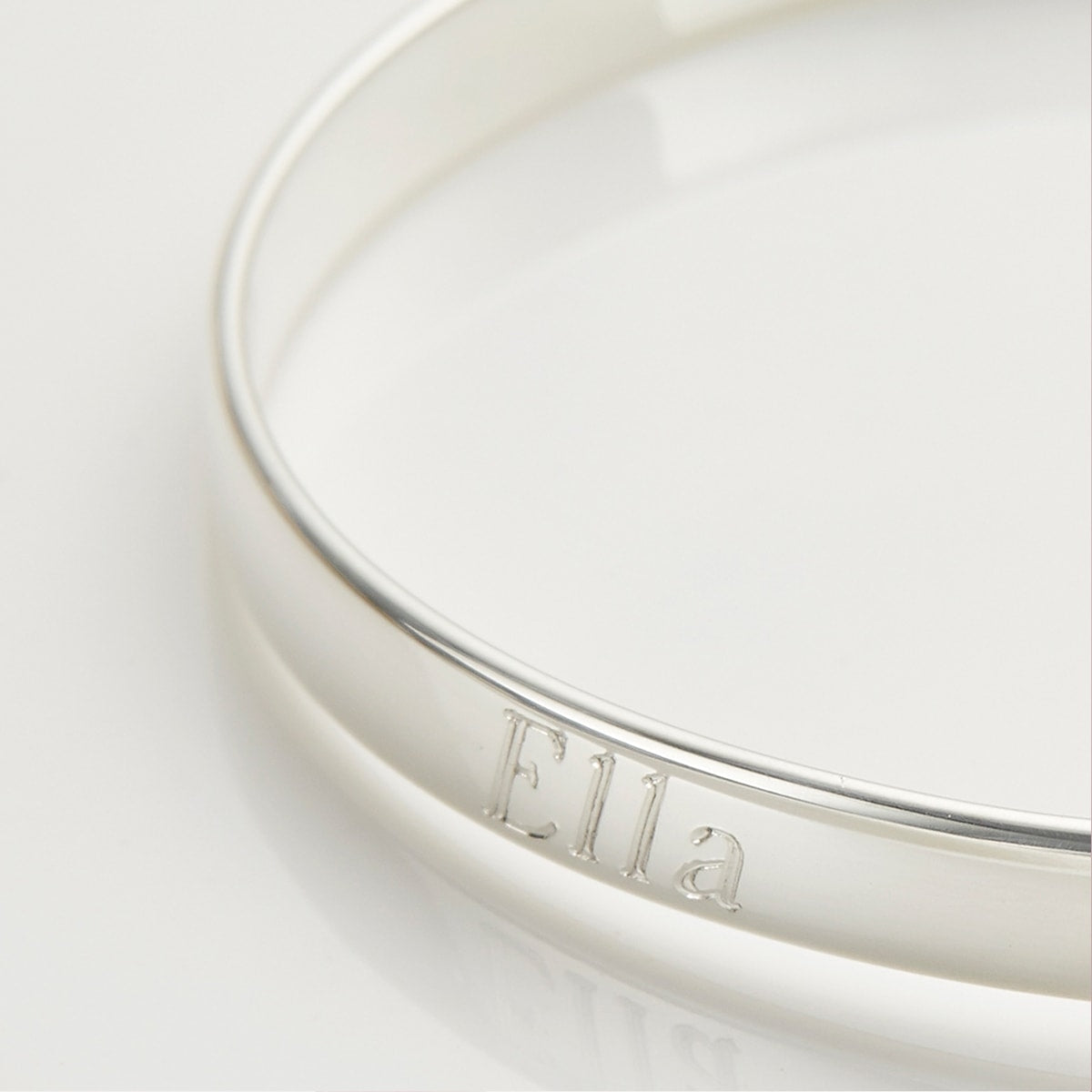Fairy Pink Baby Bangle - Sterling Silver