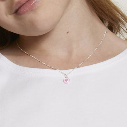 I Heart You Pink Pendant Necklace