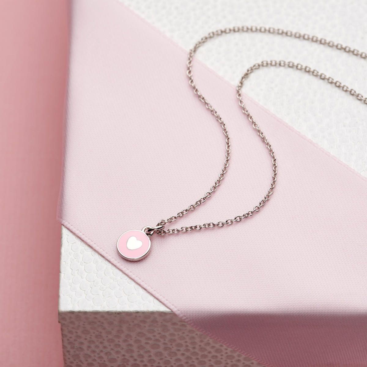 I Heart You Pink Pendant Necklace