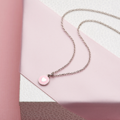 I Heart You Pink Pendant Necklace