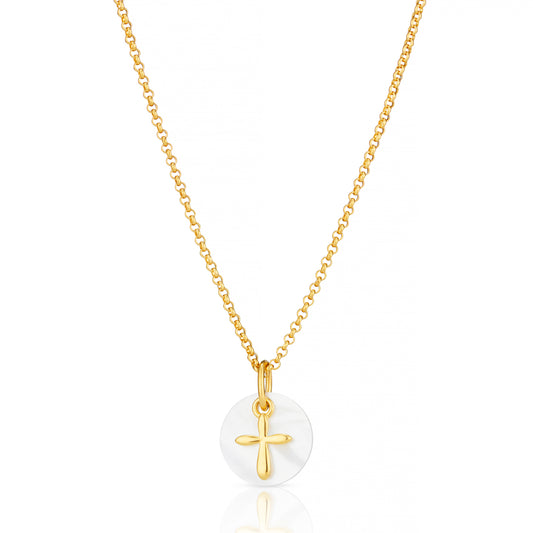 Hope Cross Necklace - Gold-Plated