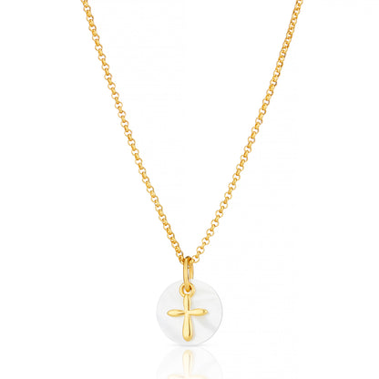 Hope Cross Necklace - Gold-Plated