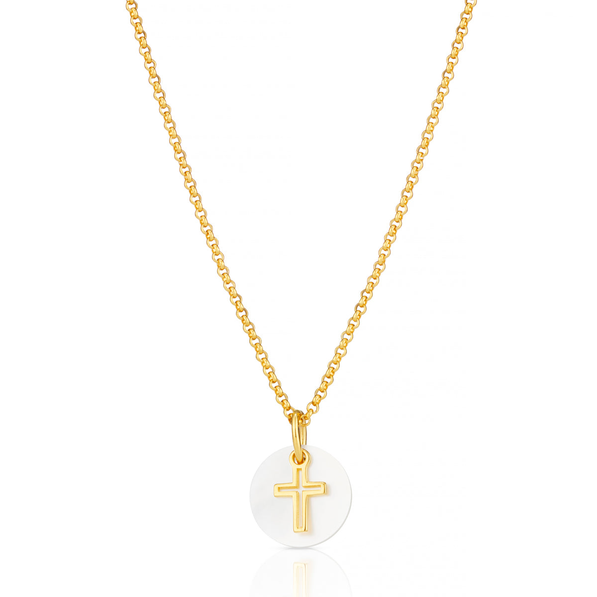 Hope Open Cross Necklace - Gold-Plated