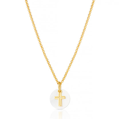 Hope Open Cross Necklace - Gold-Plated
