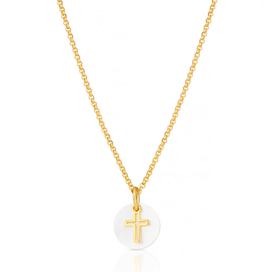Hope Open Cross Necklace - Gold-Plated