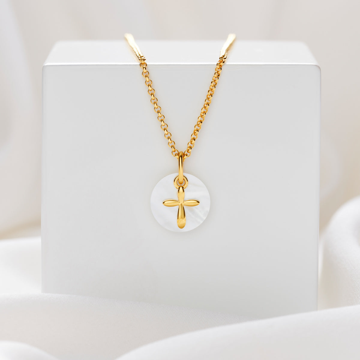 Hope Cross Necklace - Gold-Plated