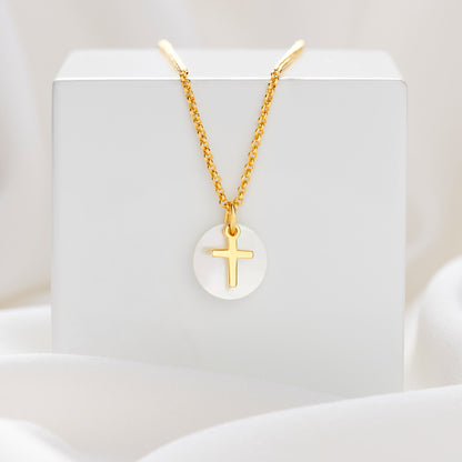 Hope Signature Cross Necklace - Gold-Plated