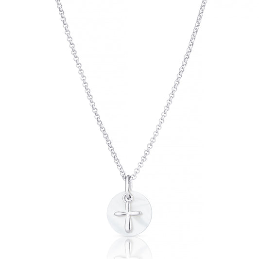 Hope Cross Necklace - Sterling Silver