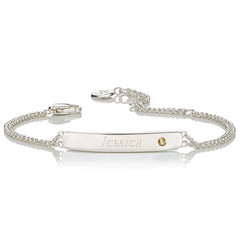 Personalized November Birthstone Citrine Bracelet