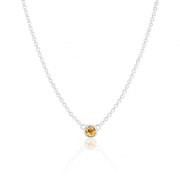 November Birthstone Citrine Necklace