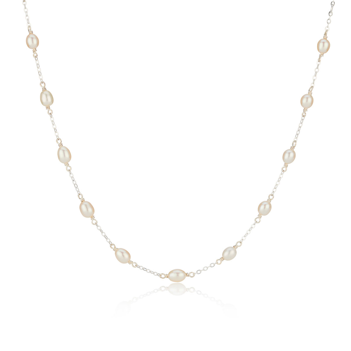 Freshwater Pearl Station Necklace