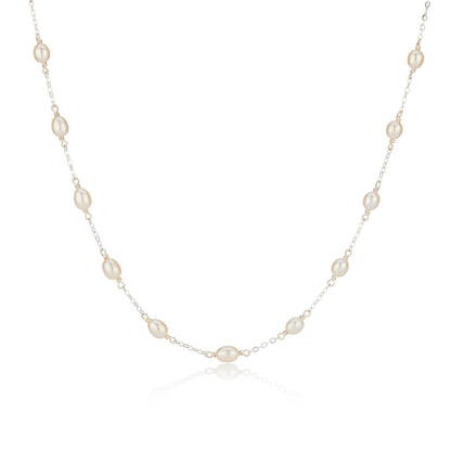 Freshwater Pearl Station Necklace