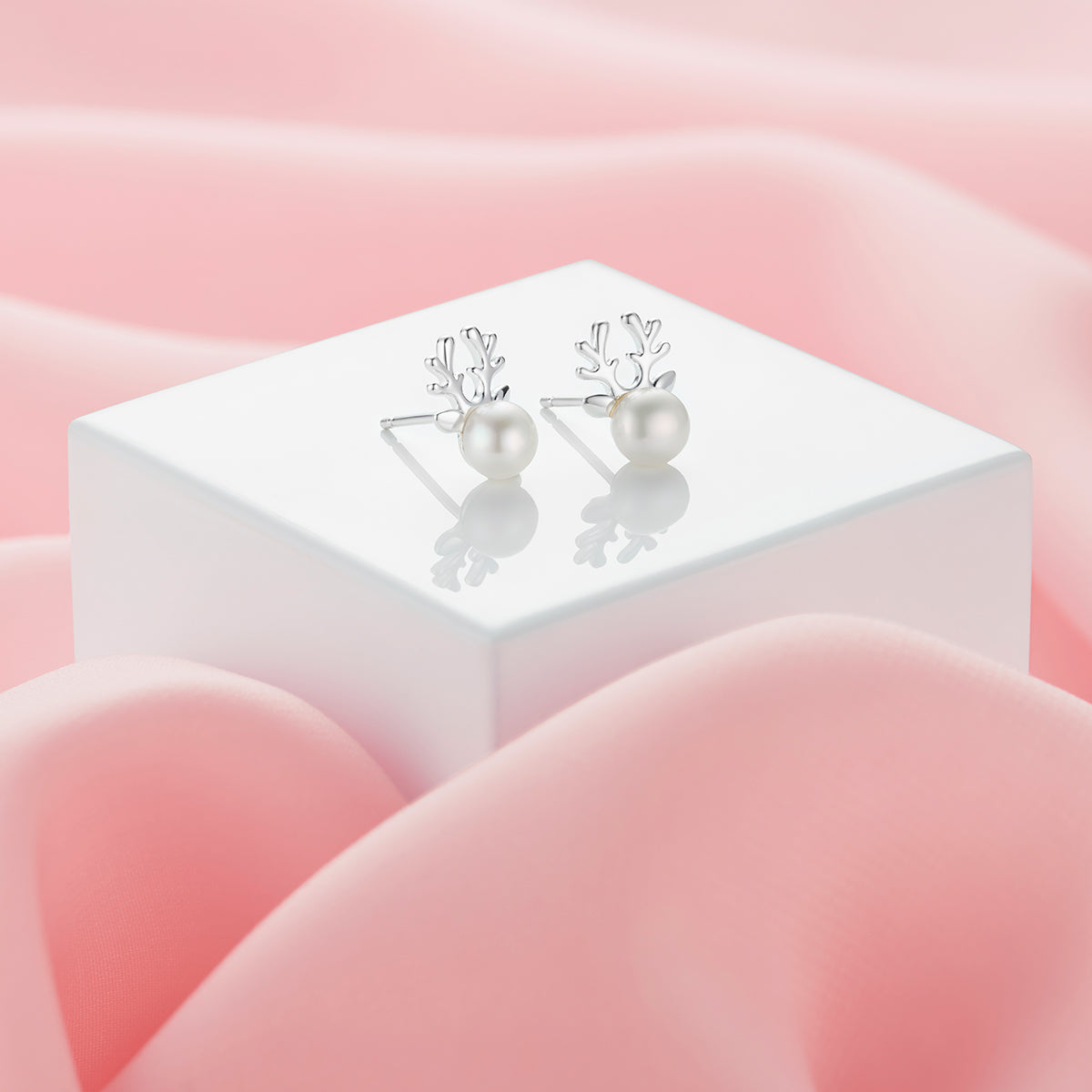 Reindeer Earrings - Sterling Silver