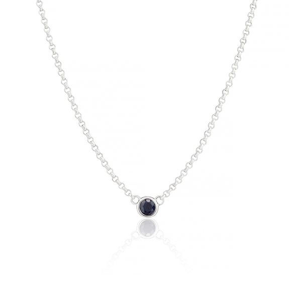September Birthstone Sapphire Necklace