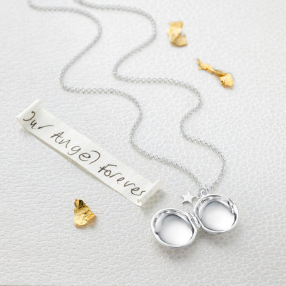 Personalized Secret Message Locket Necklace